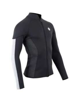 Two Bare Feet Perspective Full Zip 2.5mm Wetsuit Jacket (Black/Grey/Grey) 17 Two Bare Feet Perspective Full Zip 2.5mm Wetsuit Jacket (Black/Grey/Grey) -Dive Master Shop unisex perspective full zip jacket black grey grey 8