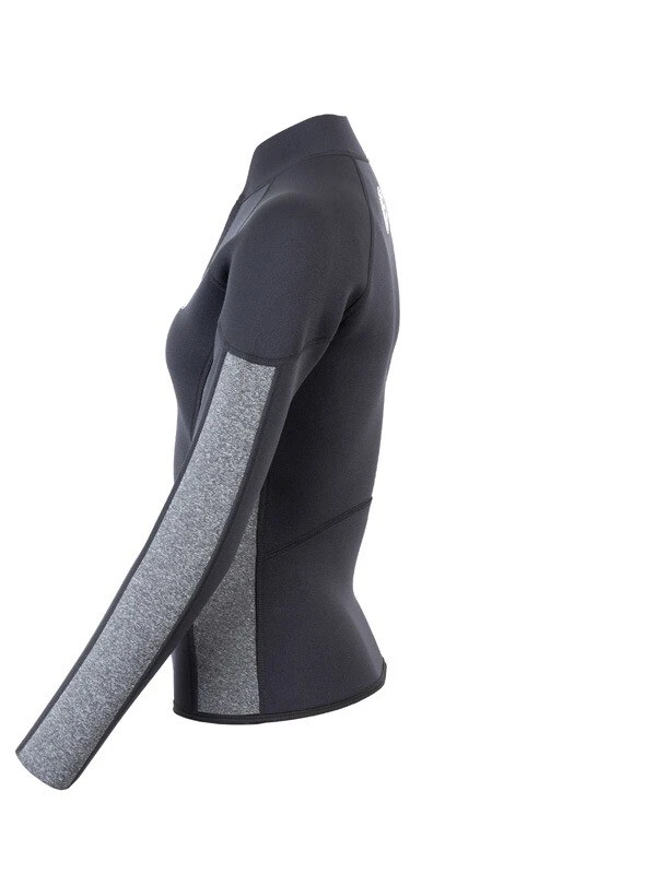 Two Bare Feet Unisex Perspective Half Zip 2.5mm Wetsuit Jacket (Black/Grey) 5 Two Bare Feet Unisex Perspective Half Zip 2.5mm Wetsuit Jacket (Black/Grey) - Image 3