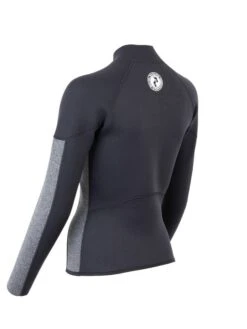 Two Bare Feet Unisex Perspective Half Zip 2.5mm Wetsuit Jacket (Black/Grey) 13 Two Bare Feet Unisex Perspective Half Zip 2.5mm Wetsuit Jacket (Black/Grey) -Dive Master Shop unisex perspective half zip jacket black delta 4 6