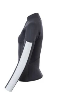 Two Bare Feet Unisex Perspective Half Zip 2.5mm Wetsuit Jacket (Black/Grey/Grey) -Dive Master Shop unisex perspective half zip jacket black grey grey 3