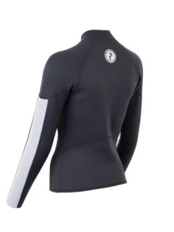 Two Bare Feet Unisex Perspective Half Zip 2.5mm Wetsuit Jacket (Black/Grey/Grey) -Dive Master Shop unisex perspective half zip jacket black grey grey 4