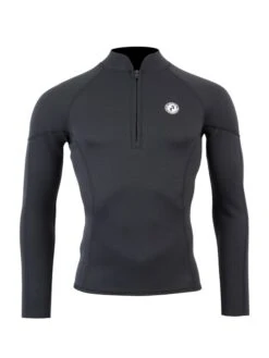 Two Bare Feet Perspective Half Zip 2.5mm Wetsuit Jacket (Black)