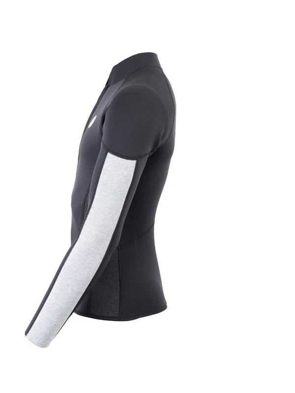 Two Bare Feet Perspective Half Zip 2.5mm Wetsuit Jacket (Black/Grey/Grey) 5 Two Bare Feet Perspective Half Zip 2.5mm Wetsuit Jacket (Black/Grey/Grey) - Image 3