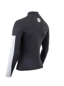 Two Bare Feet Perspective Half Zip 2.5mm Wetsuit Jacket (Black/Grey/Grey) 13 Two Bare Feet Perspective Half Zip 2.5mm Wetsuit Jacket (Black/Grey/Grey) -Dive Master Shop unisex perspective halfzip jacket black grey grey 4 6