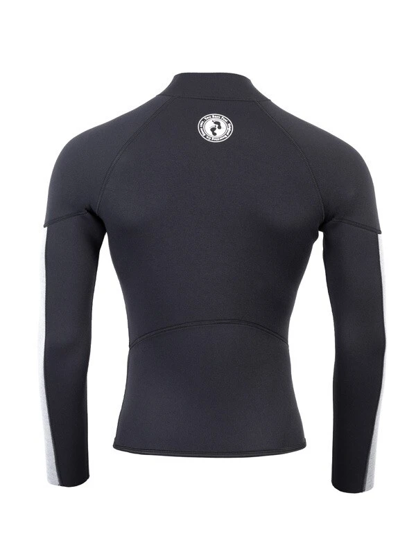 Two Bare Feet Perspective Half Zip 2.5mm Wetsuit Jacket (Black/Grey/Grey) 7 Two Bare Feet Perspective Half Zip 2.5mm Wetsuit Jacket (Black/Grey/Grey) - Image 5