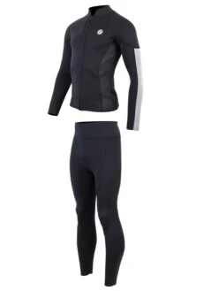 Two Bare Feet Perspective Full Zip 2.5mm Wetsuit Jacket & Pants Set (Black/Grey/Grey) -Dive Master Shop ur1c7a t 1