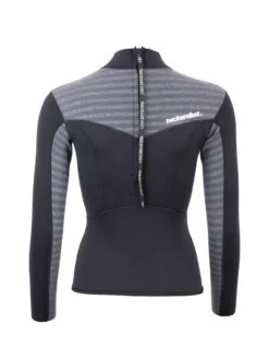 Two Bare Feet Womens Aspect Back Zip 2.5mm Wetsuit Jacket & Shorts Set (Black/Grey Stripes) -Dive Master Shop w4wb7b m