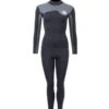 Two Bare Feet Womens Aspect Fleece Lined Zipless Thermal 2.5mm Superstretch Wetsuit Top & Pants Set (Black/Grey Stripes) -Dive Master Shop wd4cal 9