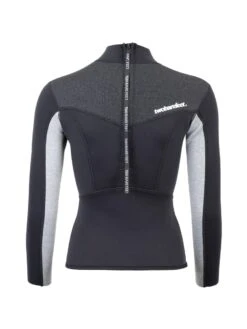 Two Bare Feet Womens Aspect Back Zip 2.5mm Wetsuit Jacket & Hotpants Set (Black/Grey/Grey) -Dive Master Shop wfcv24 c