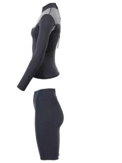 Two Bare Feet Womens Aspect Back Zip 2.5mm Wetsuit Jacket & Shorts Set (Black/Grey) 13 Two Bare Feet Womens Aspect Back Zip 2.5mm Wetsuit Jacket & Shorts Set (Black/Grey) -Dive Master Shop wfqn6i r