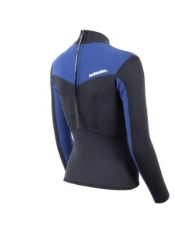 Two Bare Feet Womens Aspect Back Zip 2.5mm Wetsuit Jacket (Black/Blue) 15 Two Bare Feet Womens Aspect Back Zip 2.5mm Wetsuit Jacket (Black/Blue) -Dive Master Shop womens aspect back zip jacket black blue denim 6