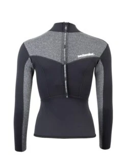Two Bare Feet Womens Aspect Back Zip 2.5mm Wetsuit Jacket (Black/Grey) 14 Two Bare Feet Womens Aspect Back Zip 2.5mm Wetsuit Jacket (Black/Grey) -Dive Master Shop womens aspect back zip jacket black delta 5