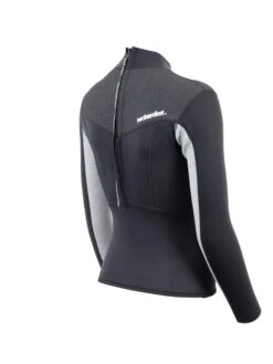 Two Bare Feet Womens Aspect Back Zip 2.5mm Wetsuit Jacket (Black/Grey/Grey) 15 Two Bare Feet Womens Aspect Back Zip 2.5mm Wetsuit Jacket (Black/Grey/Grey) -Dive Master Shop womens aspect back zip jacket black grey grey 6 1