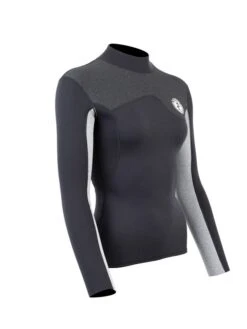 Two Bare Feet Womens Aspect Back Zip 2.5mm Wetsuit Jacket (Black/Grey/Grey) 17 Two Bare Feet Womens Aspect Back Zip 2.5mm Wetsuit Jacket (Black/Grey/Grey) -Dive Master Shop womens aspect back zip jacket black grey grey 8 1