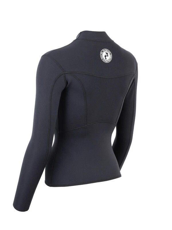 Two Bare Feet Womens Aspect Fleece Lined Zipless Thermal 2.5mm Superstretch Wetsuit Top (Black) 6 Two Bare Feet Womens Aspect Fleece Lined Zipless Thermal 2.5mm Superstretch Wetsuit Top (Black) - Image 4
