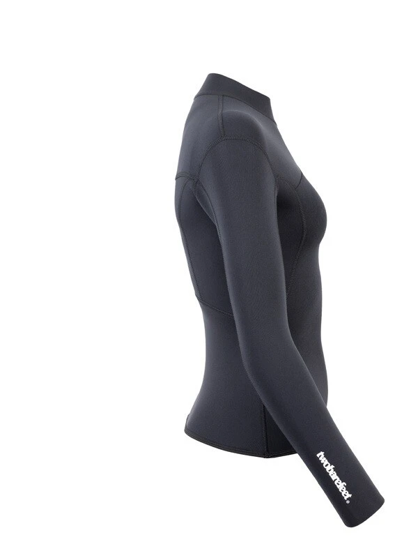 Two Bare Feet Womens Aspect Fleece Lined Zipless Thermal 2.5mm Superstretch Wetsuit Top (Black) 9 Two Bare Feet Womens Aspect Fleece Lined Zipless Thermal 2.5mm Superstretch Wetsuit Top (Black) - Image 7