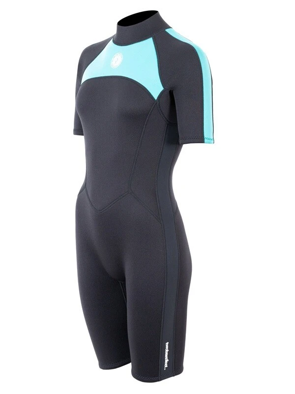 Two Bare Feet Flare 2.5mm Womens Superstretch Shorty Wetsuit (Mint) 4 Two Bare Feet Flare 2.5mm Womens Superstretch Shorty Wetsuit (Mint) - Image 2