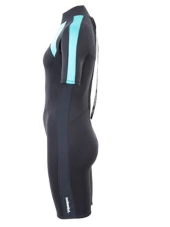 Two Bare Feet Flare 2.5mm Womens Superstretch Shorty Wetsuit (Mint) 13 Two Bare Feet Flare 2.5mm Womens Superstretch Shorty Wetsuit (Mint) -Dive Master Shop womens flare shorty mint 3