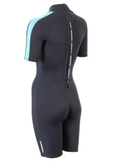 Two Bare Feet Flare 2.5mm Womens Superstretch Shorty Wetsuit (Mint) 14 Two Bare Feet Flare 2.5mm Womens Superstretch Shorty Wetsuit (Mint) -Dive Master Shop womens flare shorty mint 4