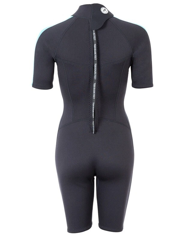 Two Bare Feet Flare 2.5mm Womens Superstretch Shorty Wetsuit (Mint) 7 Two Bare Feet Flare 2.5mm Womens Superstretch Shorty Wetsuit (Mint) - Image 5