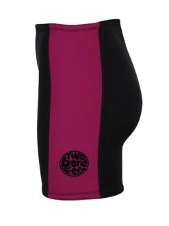 Two Bare Feet Womens Harmony 3mm Wetsuit Shorts (Black / Raspberry) -Dive Master Shop womens harmony 3mm wetsuit shorts black raspberry 3 1