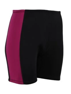 Two Bare Feet Womens Harmony 3mm Wetsuit Shorts (Black / Raspberry) -Dive Master Shop womens harmony 3mm wetsuit shorts black raspberry 8 1