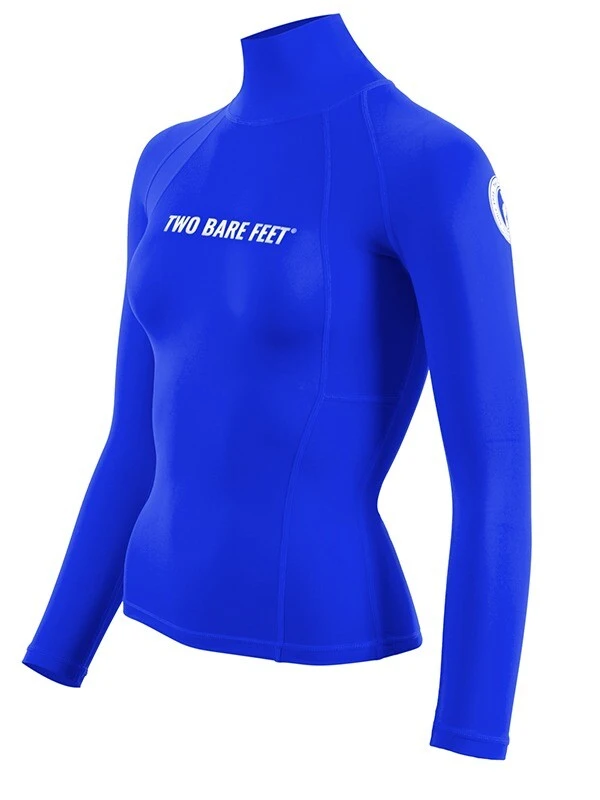 Two Bare Feet Unisex Long Sleeve Rash Vest (Blue) 4 Two Bare Feet Unisex Long Sleeve Rash Vest (Blue) - Image 2
