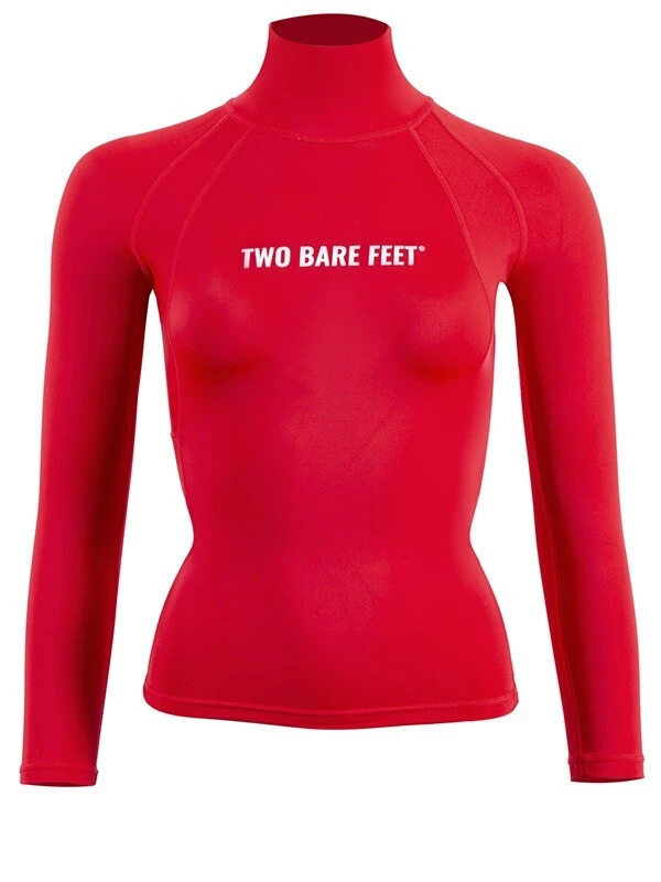 Two Bare Feet Unisex Long Sleeve Rash Vest (Red) 3 Two Bare Feet Unisex Long Sleeve Rash Vest (Red)