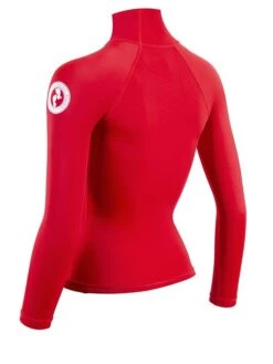 Two Bare Feet Unisex Long Sleeve Rash Vest (Red) 13 Two Bare Feet Unisex Long Sleeve Rash Vest (Red) -Dive Master Shop womens long sleeve red 4