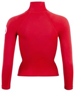 Two Bare Feet Unisex Long Sleeve Rash Vest (Red) 14 Two Bare Feet Unisex Long Sleeve Rash Vest (Red) -Dive Master Shop womens long sleeve red 5