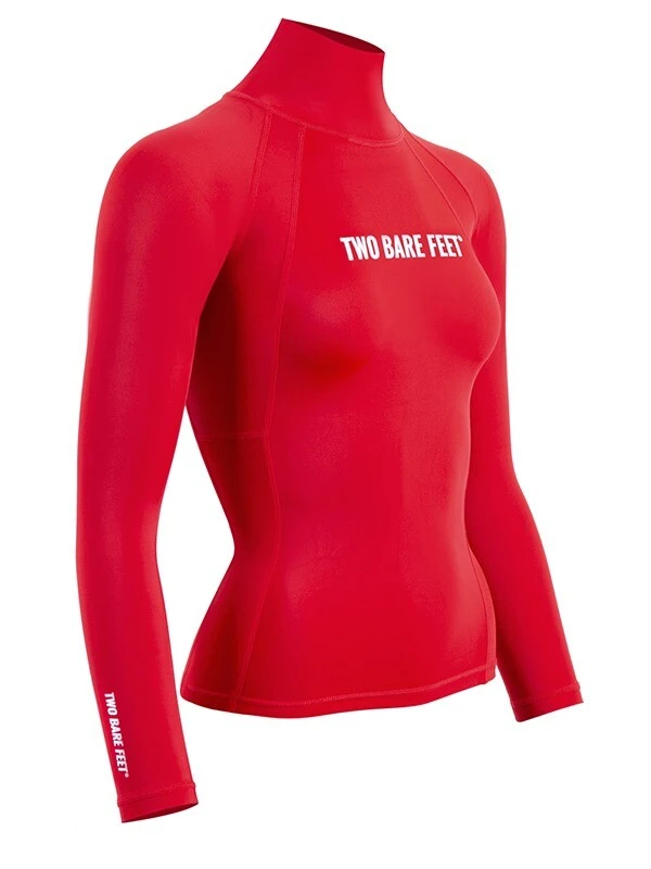 Two Bare Feet Unisex Long Sleeve Rash Vest (Red) 10 Two Bare Feet Unisex Long Sleeve Rash Vest (Red) - Image 8