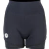 Two Bare Feet Womens Vista 2.5mm Neoprene Wetsuit Overlaid Hotpants (Black) 1 Two Bare Feet Womens Vista 2.5mm Neoprene Wetsuit Overlaid Hotpants (Black) -Dive Master Shop womens overlaid neoprene hotpants black 1