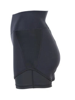 Two Bare Feet Womens Vista 2.5mm Neoprene Wetsuit Overlaid Hotpants (Black) -Dive Master Shop womens overlaid neoprene hotpants black 3