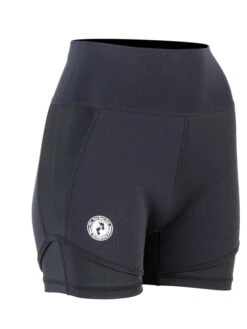 Two Bare Feet Womens Vista 2.5mm Neoprene Wetsuit Overlaid Hotpants (Black) -Dive Master Shop womens overlaid neoprene hotpants black 8