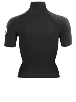 Two Bare Feet Unisex Short Sleeve Rash Vest (Black) -Dive Master Shop womens short sleeve black 5