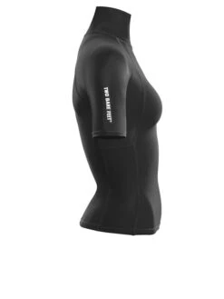 Two Bare Feet Unisex Short Sleeve Rash Vest (Black) -Dive Master Shop womens short sleeve black 7