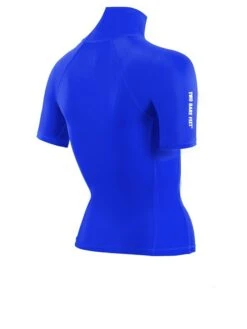 Two Bare Feet Unisex Short Sleeve Rash Vest (Blue) 15 Two Bare Feet Unisex Short Sleeve Rash Vest (Blue) -Dive Master Shop womens short sleeve blue 6
