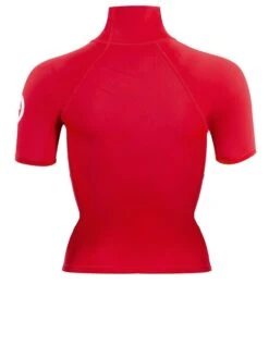 Two Bare Feet Unisex Short Sleeve Rash Vest (Red) 14 Two Bare Feet Unisex Short Sleeve Rash Vest (Red) -Dive Master Shop womens short sleeve red 5 1