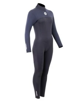 Two Bare Feet Thunderclap 4/3mm Womens Winter Wetsuit (Black) -Dive Master Shop womens thunderclap 4.3 black 8 2