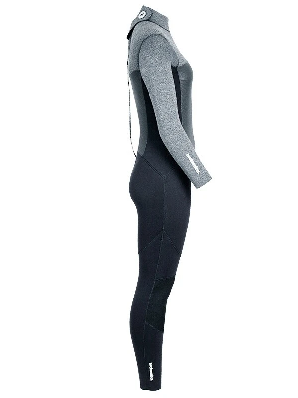 Two Bare Feet Thunderclap Pro 5/4mm Womens Winter Wetsuit (Black/Delta Grey) 9 Two Bare Feet Thunderclap Pro 5/4mm Womens Winter Wetsuit (Black/Delta Grey) - Image 7