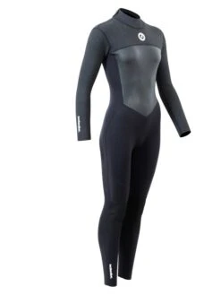 Two Bare Feet Thunderclap Pro 3/2mm Womens Wetsuit (Black/Dark Grey) 19 Two Bare Feet Thunderclap Pro 3/2mm Womens Wetsuit (Black/Dark Grey) -Dive Master Shop womens thunderclap pro grey 8