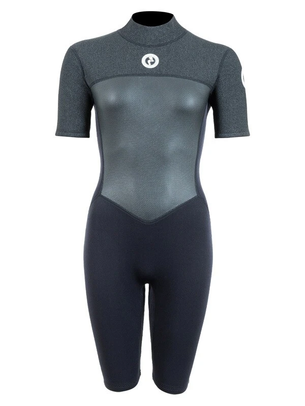 Two Bare Feet Thunderclap Pro 3/2mm Womens Shorty Wetsuit (Black/Dark Grey) 3 Two Bare Feet Thunderclap Pro 3/2mm Womens Shorty Wetsuit (Black/Dark Grey)