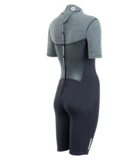 Two Bare Feet Thunderclap Pro 3/2mm Womens Shorty Wetsuit (Black/Delta Grey) -Dive Master Shop womens thunderclap pro shorty delta 6