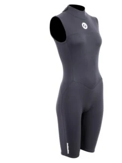 Two Bare Feet Thunderclap 2.5mm Womens Sleeveless Shorty Wetsuit (Black) -Dive Master Shop womens thunderclap sleeveless shorty wetsuit 8