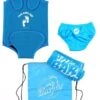 Premier Baby Swim Kit - Wrap + Swim Nappy + Towel + Bag (Aqua) -Dive Master Shop wrap nappy towel bag aqufsgna