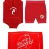 Deluxe Baby Swim Kit - Wrap + Nappy Shorts + Towel (Red) -Dive Master Shop wrap nappy towel red 4