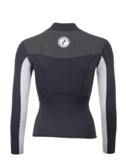 Two Bare Feet Womens Aspect Fleece Lined Zipless Thermal 2.5mm Superstretch Wetsuit Top & Pants Set (Black/Grey/Grey) -Dive Master Shop wurbqt z