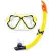 X-Dive Silicone Mask & Snorkel 2pc Set (Yellow / Clear)