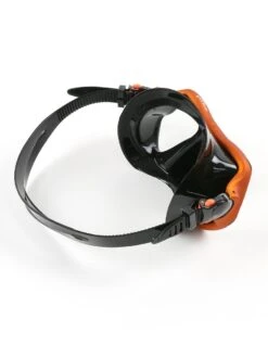X-Dive Silicone Mask (Orange / Black) -Dive Master Shop xdive mask orange black 05